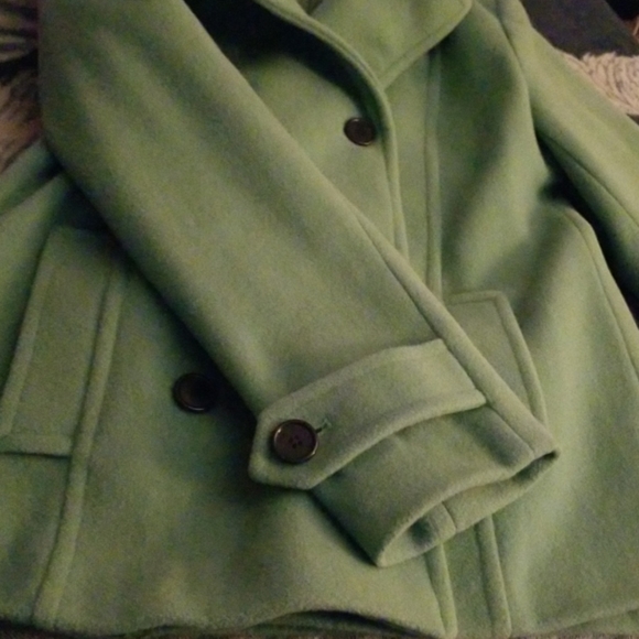 Collection by Gallery Green Pea Coat - Picture 3 of 3